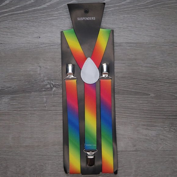 Accessories - fun colorful rainbow suspenders PRIDE clothes